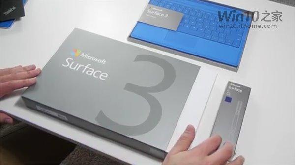 Win8.1/Win10平板Surface 3开箱：视频+图赏
